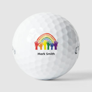 Golf Pride Month Golf Rainbow Celebration Balls