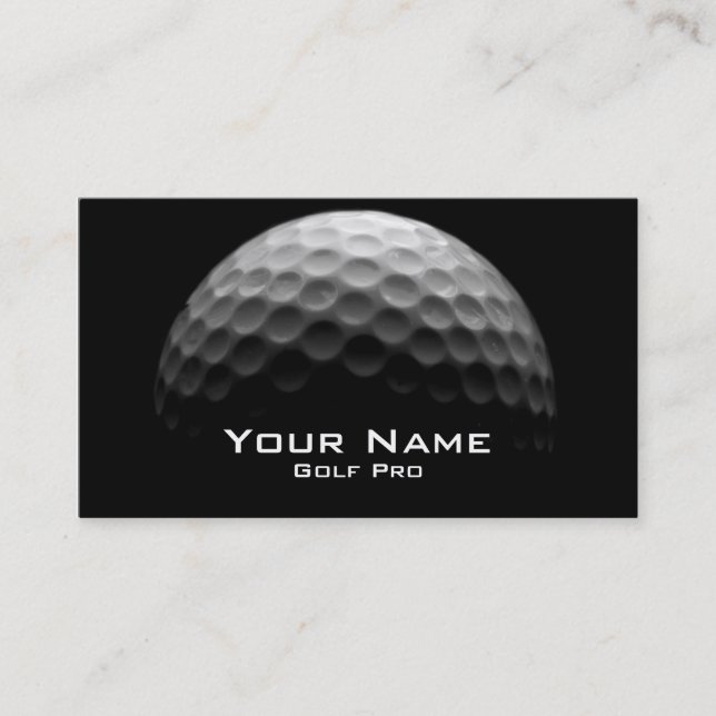 Golf Pro Business Card (Front)