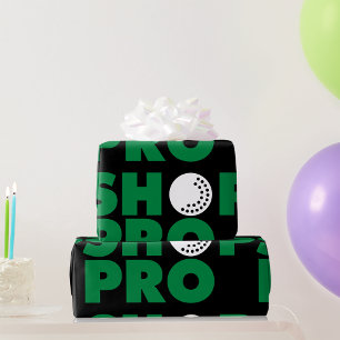 Golf Pro Shop Sign Wrapping Paper