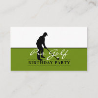 Golf Professional, Birthday Party Ticket
