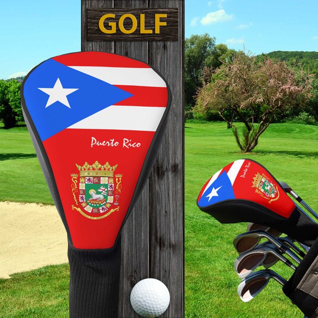 Golf Puerto Rico, Golf Clubs, Puerto Rican Flag Golf Head Cover (Creator Uploaded)