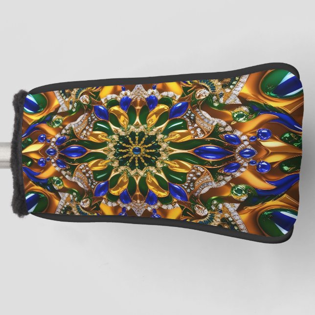 Golf Putter Cover with Brazil Colours Design (Front)