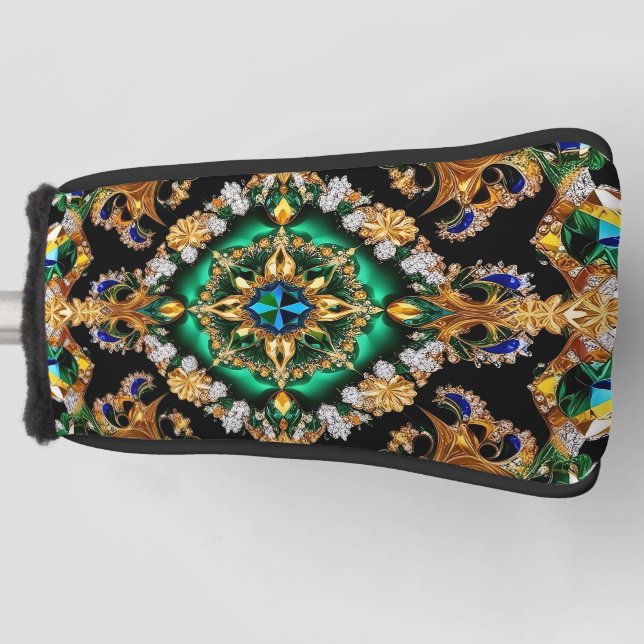 Golf Putter Cover with Brazilian Colours Design (Front)