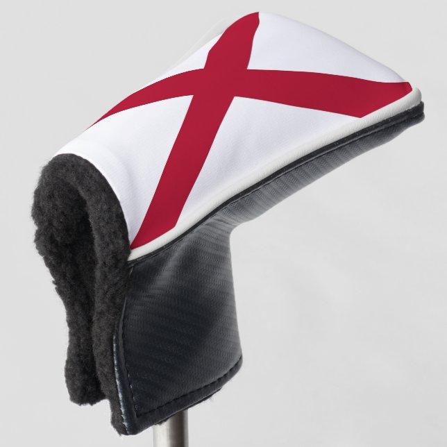 Golf Putter Cover with Flag of Alabama, USA (3/4 Front)