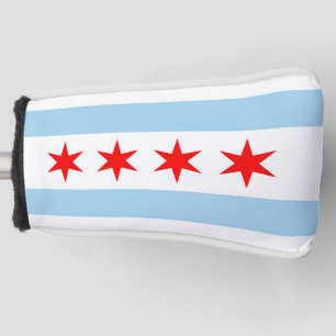 Golf Putter Cover with Flag of Chicago, USA
