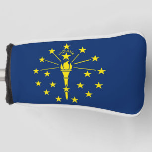 Golf Putter Cover with Flag of Indiana, USA