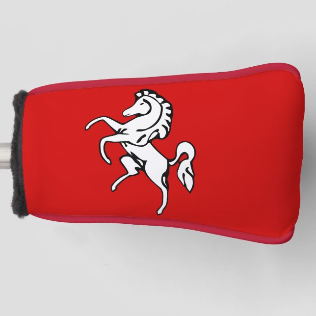 Golf Putter Cover with Flag of Kent, England (Front)