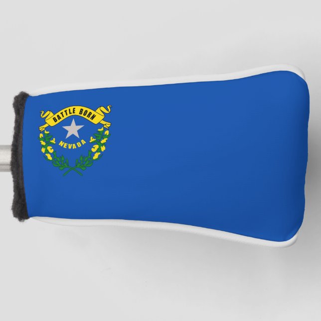 Golf Putter Cover with Flag of Nevada, USA (Front)
