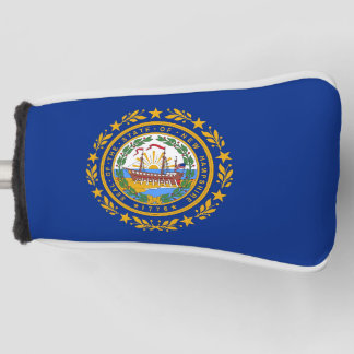 Golf Putter Cover with Flag of New Hampshire, USA