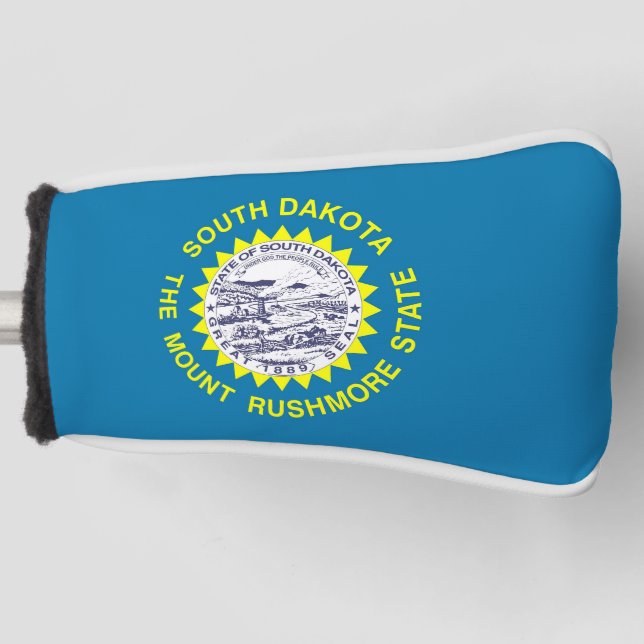 Golf Putter Cover with Flag of South Dakota, USA (Front)