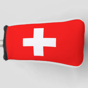Golf Putter Cover with Flag of Switzerland