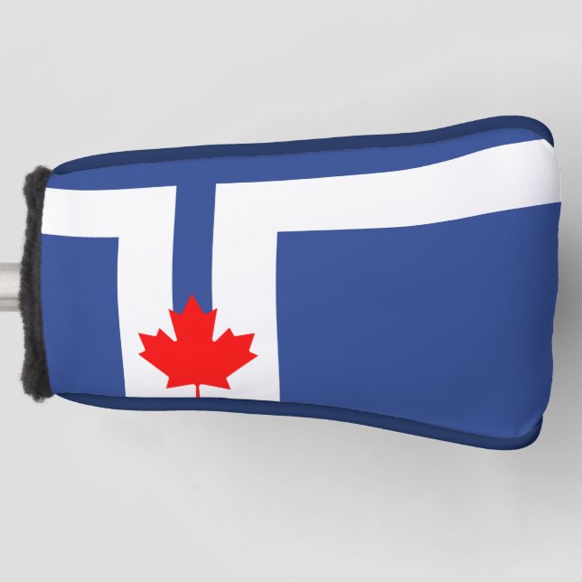 Golf Putter Cover with Flag of Toronto, Canada (Front)
