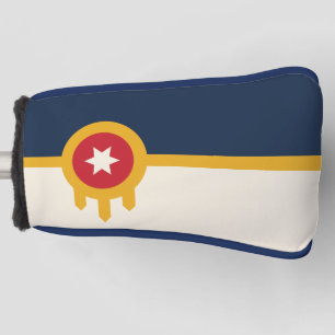 Golf Putter Cover with Flag of Tulsa. Oklahoma
