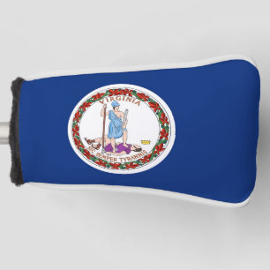 Golf Putter Cover with Flag of Virginia, USA