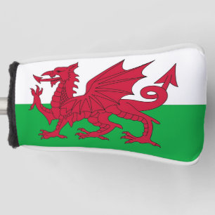 Golf Putter Cover with Flag of Wales, UK