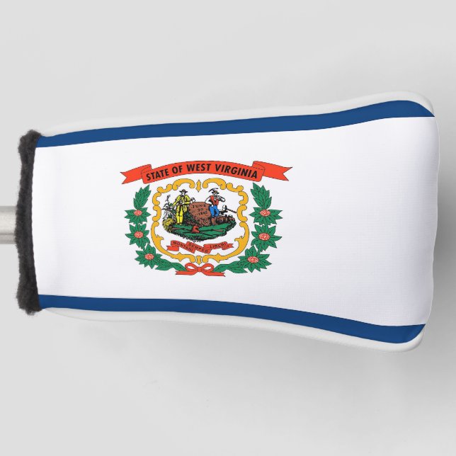 Golf Putter Cover with Flag of West Virginia State (Front)