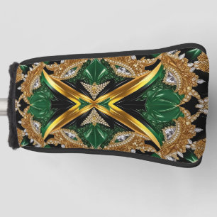 Golf Putter Cover with Jamaican Colours Design