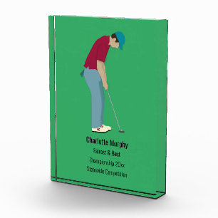 Golf Putting Award/Trophy  Photo Block