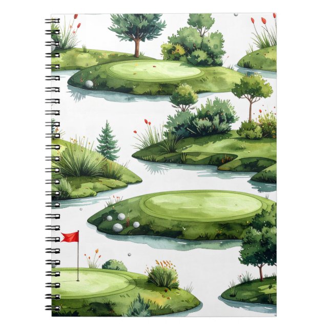 Golf Putting Green Notebook (Front)