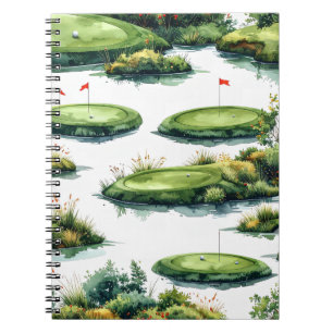 Golf Putting Green Notebook