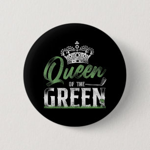 Golf Queen Crown Queen Of The Green 6 Cm Round Badge