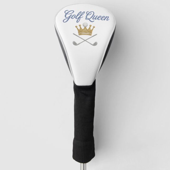 Golf Queen Crown Women’s Golf Driver Head Cover (Front)