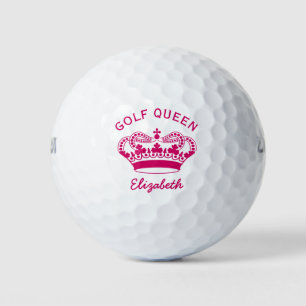 Golf Queen Hot Pink Crown Golf Balls
