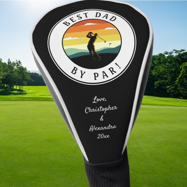 Golf Quote Custom Monogram Golfer Silhouette Black Head Cover (Golf Quote Custom Monogram Golfer Silhouette Black Golf Head Cover)