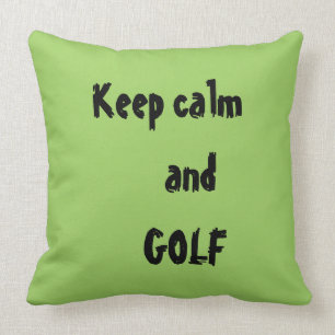 GOLF Quote Throw Pillow