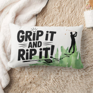 Golf Quotes Motivation Funny for Golfer Lumbar Cushion