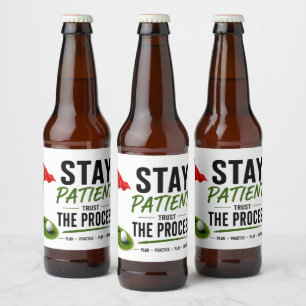 Golf red flag Golf Lifestyle Typography Design Beer Bottle Label