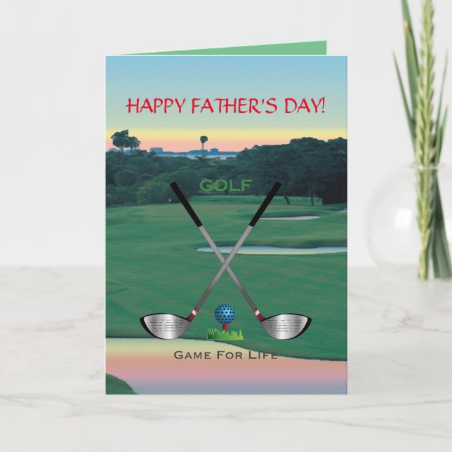 GOLF - Retired "Game for Life" Card (Front)