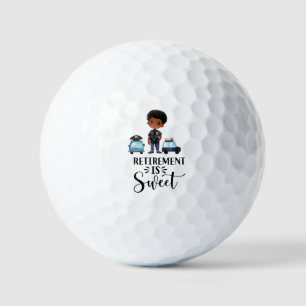 Golf Retired Police Officer Golfer Retirement  Balls