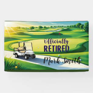 Golf retirement  banner