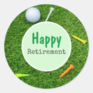 Golf Retirement Classic Round Sticker