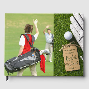 Golf Retirement create your own photo Guest Book