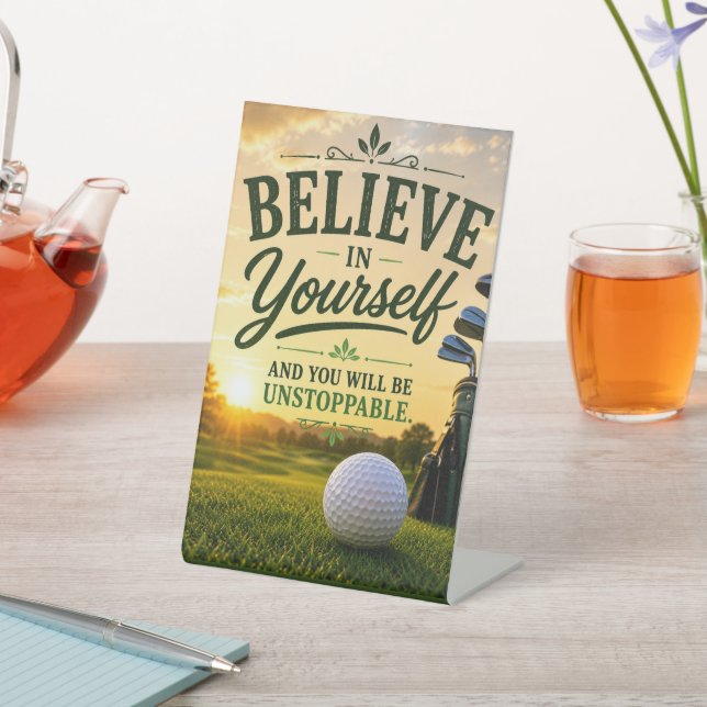 Golf Retirement for golfer  Pedestal Sign (In SItu)