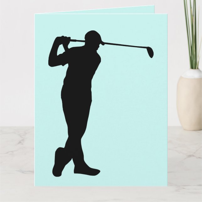 GOLF RETIREMENT GOLFER GREETING CARDS (Front)