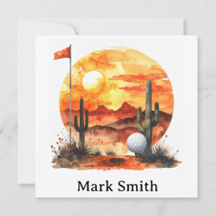 Golf Retirement in Arizona  Card