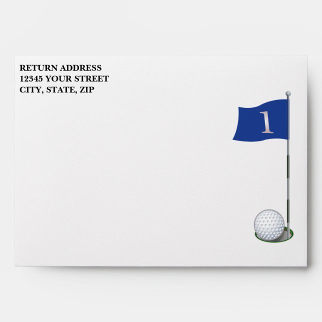 Golf Retirement Party Envelopes (Front)