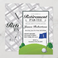 Golf Retirement Party Invitations