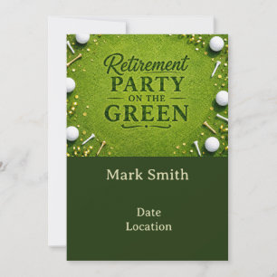 GOLF RETIREMENT Party on the green Invitation