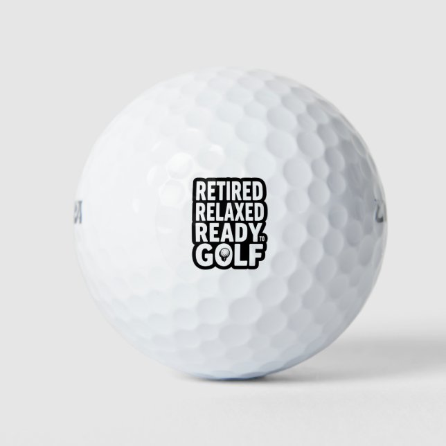 Golf retirement themed for golfer balls (Front)