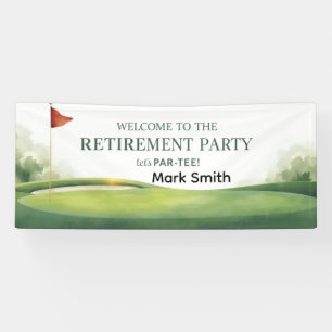 GOLF RETIREMENT  Welcome to party Banner