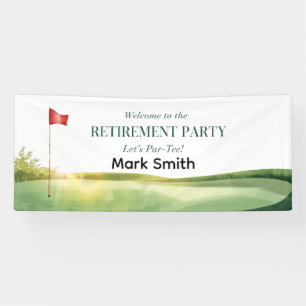 GOLF RETIREMENT  Welcome to party Banner