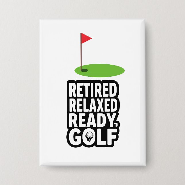 Golf  Retirement with golf flag Golf Balls (Front)