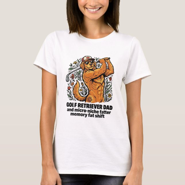 Golf Retriever Dad Athletic Shirt (Front)