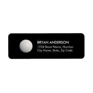 Golf Return Address Label