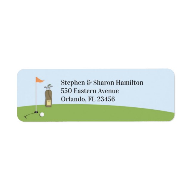 Golf Return Address Labels (Front)