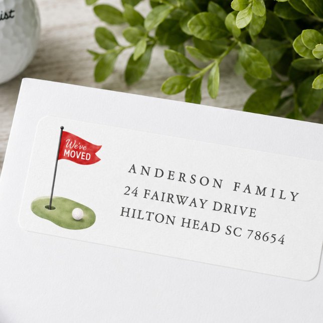 Golf Return Address Sticker (Creator Uploaded)